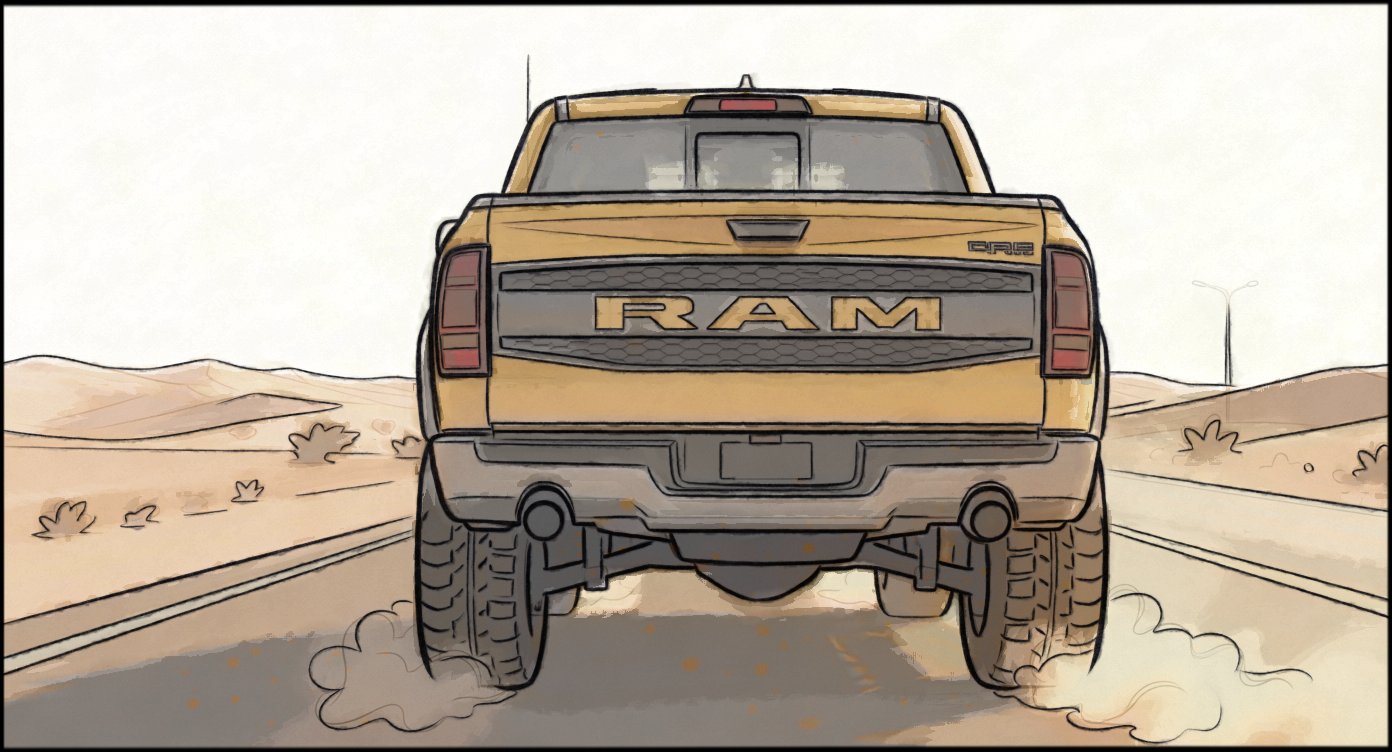 Automotive - Stunt Driving - storyboard frame 6 by Dakota Warren